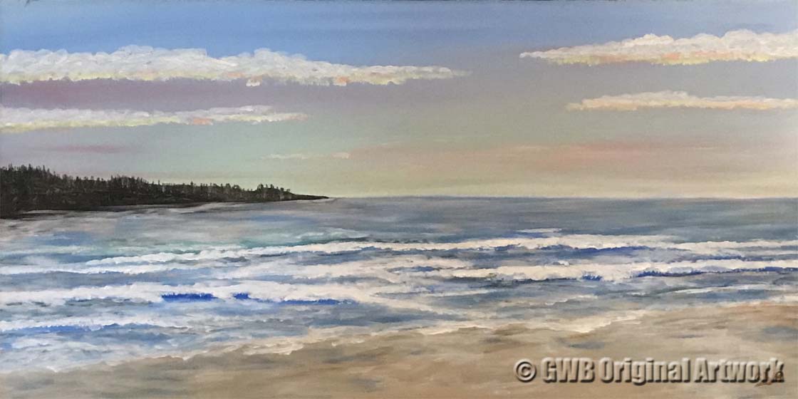 Gentle End of a Day at the Beach