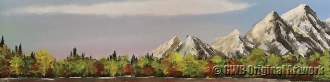 Quiet Morning by the Mountain