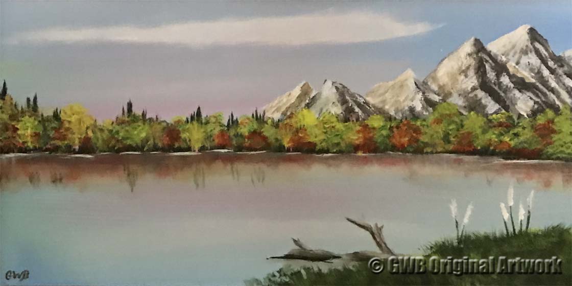 Quiet Morning by the Mountain
