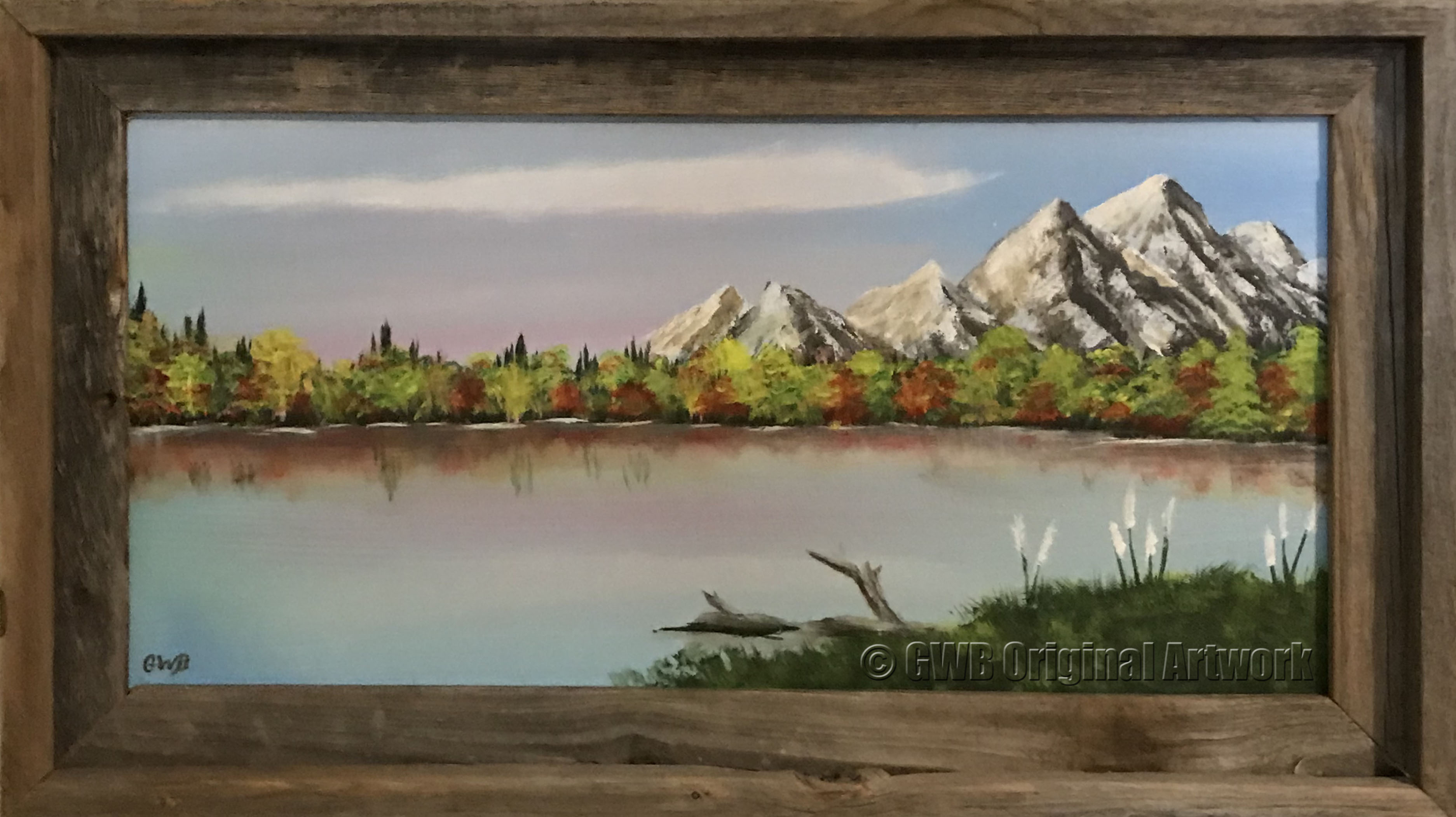 Quiet Morning by the Mountain