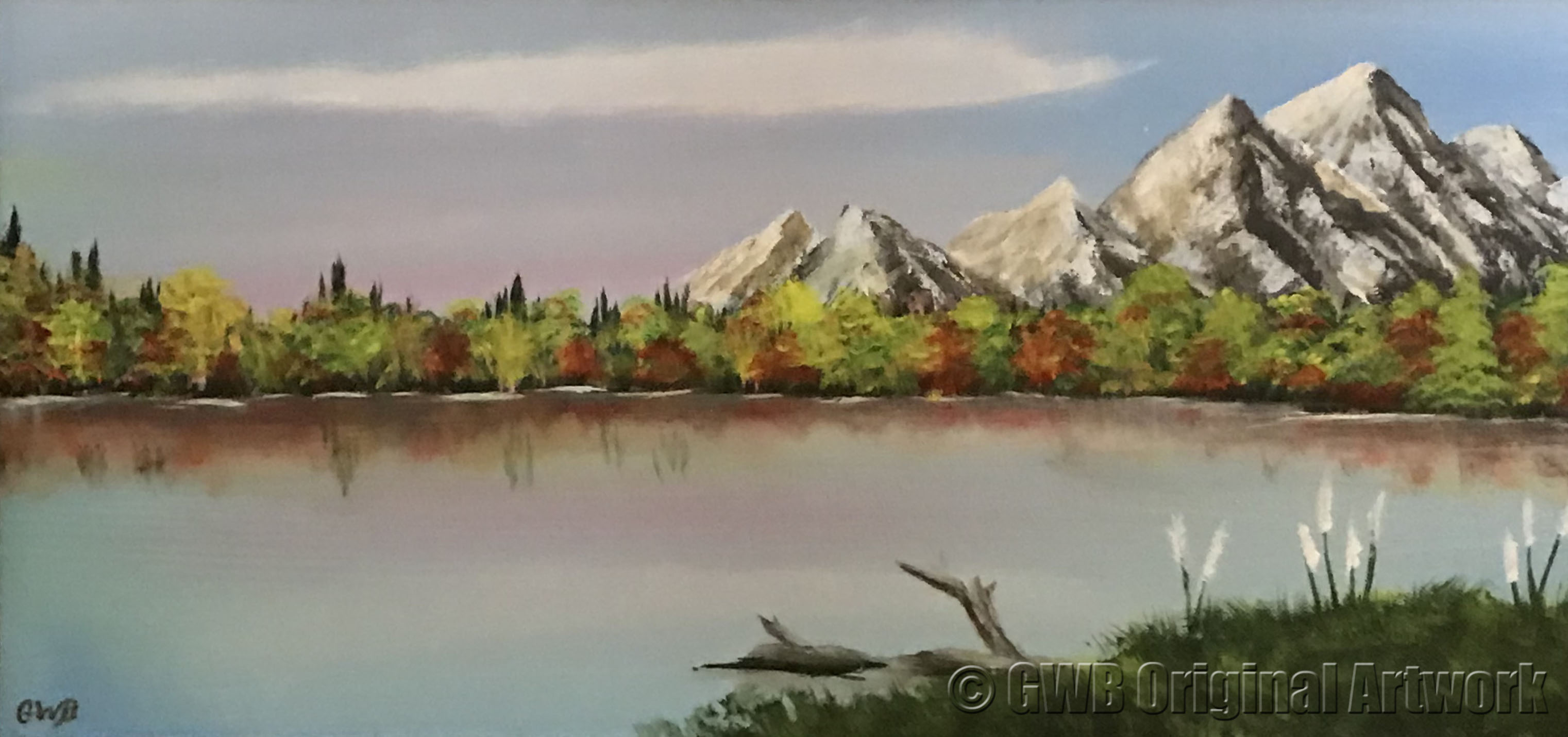 Quiet Morning by the Mountain